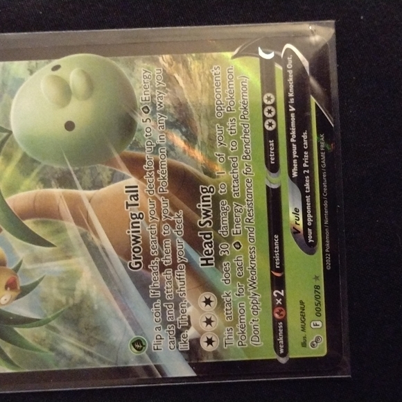 POKEMON GO 2022 Alolan Exeggutor V#005 full art holographic card. Mint - Picture 3 of 4